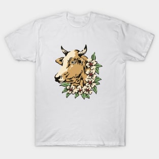 Cow head illustration T-Shirt